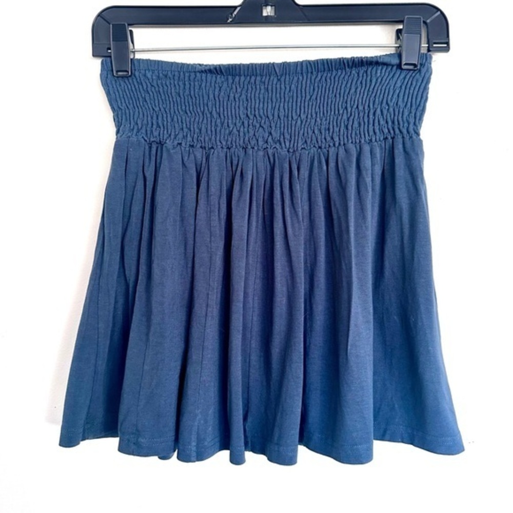 EARTHBOUND Navy A-Line Mini Skirt Elastic Waist Size Medium